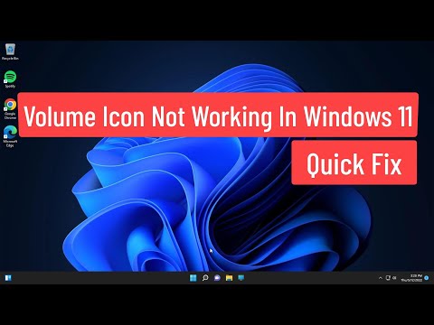 Volume Icon NOT Working In Windows 11 - Quick Fix