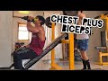 LOOSE FAT GAIN MUSCLE | CHEST AND BICEPS | 6 WEEKS OUT