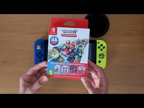 Mario kart 8 booster course pass set unboxing and item showcase