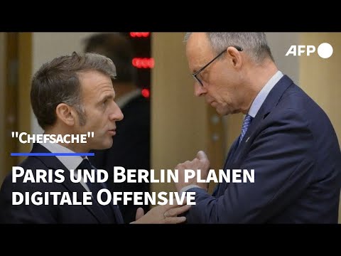 Macron und Merz wollen Europa "digital souverän" machen | AFP