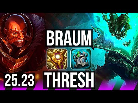 BRAUM & Kai'Sa vs THRESH & Xayah (SUP) | EUW Master | 25.23
