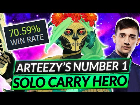 Arteezy's #1 SOLO CARRY HERO - Best Muerta Build and Tips! - Dota 2 Guide 7.34c