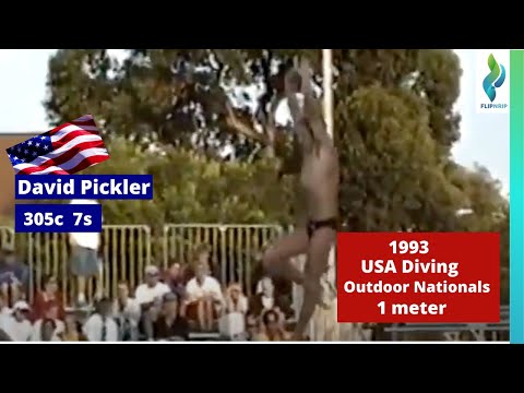 1993 David Pickler  305c - 1 meter springboard - USA Diving Outdoor Nationals