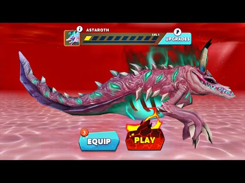 NEW ASTAROTH SHARK UNLOCK | HUNGRY SHARK EVOLUTION NEW SHARK UPDATE & NEW ASTAROTH GAMEPLAY