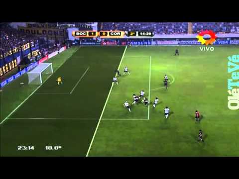Gol de Nicolas Blandi. Boca Jrs 1 Corinthians 0. Copa Libertadores 2013