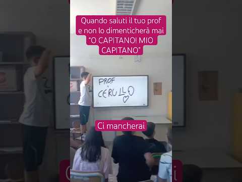 Ci mancherai prof