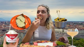 Travel vlog - Everything I Ate in ONE Day in Turin, Italy (Hometown) + Local Tips 🇮🇹