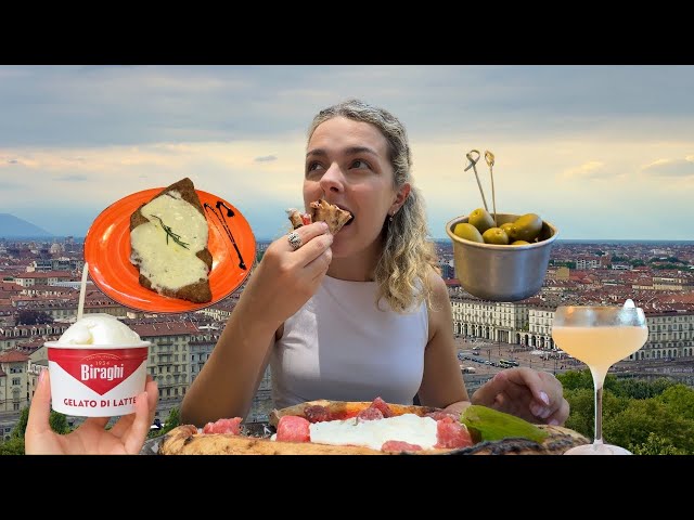 Travel vlog - Everything I Ate in ONE Day in Turin, Italy (Hometown) + Local Tips 🇮🇹