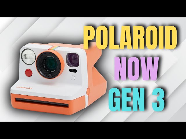 Vídeo relacionado con Polaroid - Cámara instantánea - Now Gen3 - Paquete Azul Ártico + Película a Color (16 Fotos)