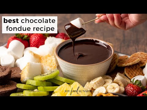 How to Make Chocolate Fondue (EASY)!