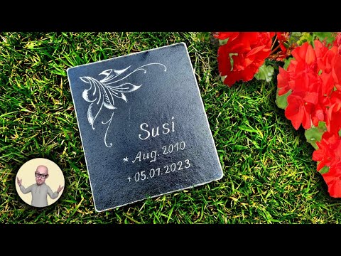 How to make a Pet Memorial Stone | DIY Headstone for Animals