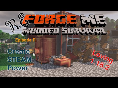ReForge Me Modded Survival E11 | Create - Pipes, Pumps and Steam!