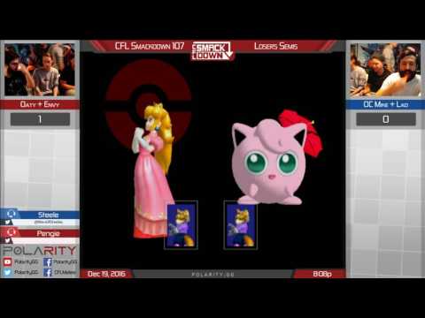 CFL Smackdown 107 Melee - Oaty + Envy vs OC Mike + Lad - Doubles Losers Semis
