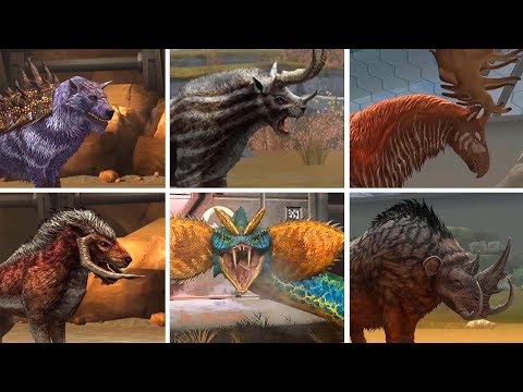 ALL CENOZOIC HYBRID DINOSAUR SPECIAL STATS OR FINAL ATTACK | BATTLE | JURASSIC WORLD THE GAME
