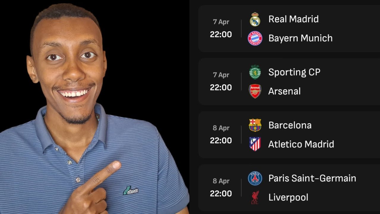 Champions League 2026 Quarter Final Predictions & Correct Scores