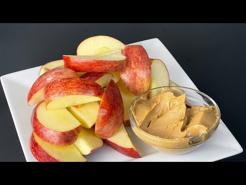 Healthy Snack, Apple Snack| How I Eat It With Peanut Butter