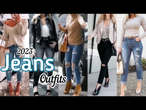 MODA 2023 OUTFITS CON JEANS CASUALES LOOKS SENCILLOS 2023