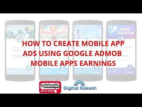 How to create mobile app ads using google admob  Mobile apps earnings