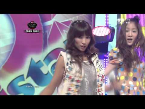 [1080P] 씨스타 - Here we come + Push Push (100610 엠카운트다운) @ M COUNTDOWN