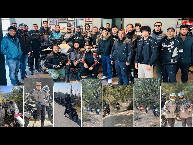 शिवपूरी को जंगलमा रोयल इन्फिल्ड हिमालयन राइडर्स