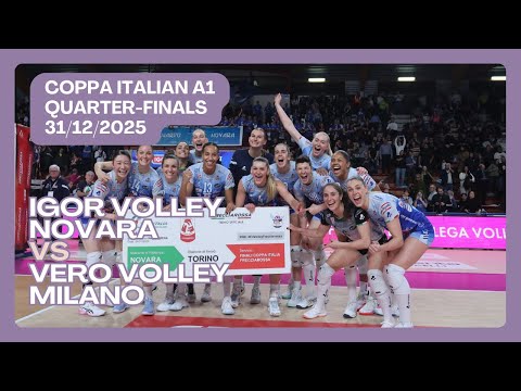 🏐Igor Volley Novara vs Vero Volley Milano | Coppa Italian Quater-Finals | Italian League Women