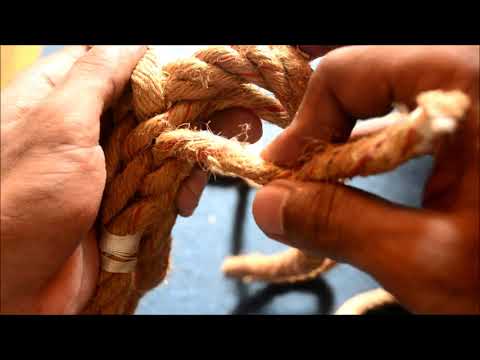 Splicing Eye/Loop in 4 Strand Natural Fiber Rope