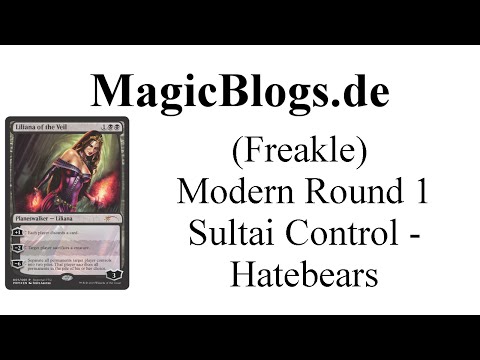 Magic MtG - Modern Rd1: Sultai Control (v2) vs Hatebears