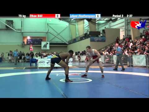 Ethan BAll vs. Lelund Weatherspoon at 2013 ASICS University Nationals - FS