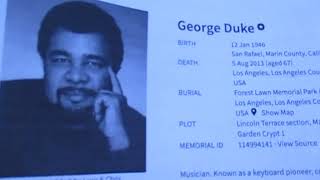 Kevin Grace visits the grave of musician musician George Duke