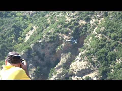 Hellenic Air Force F-16 Block 52 at Vouraikos Canyon