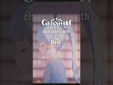 Genshin Impact characters with “Best” #shorts