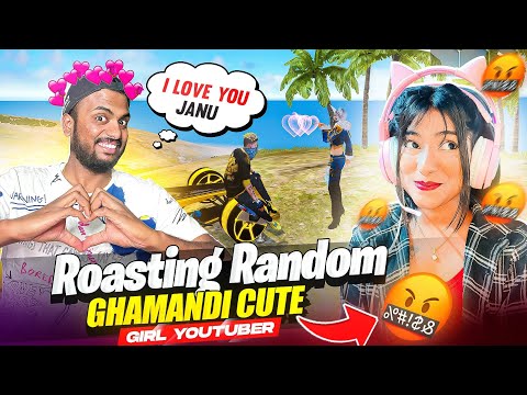 Roasting Random Cute Girl Youtuber On Live Stream Prank Gone Wrong 😱 - Garena Free Fire Max
