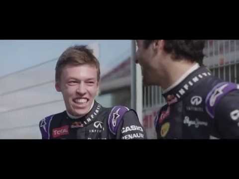Daniil Kvyat teaches Daniel Ricciardo some Russian - Clip 1