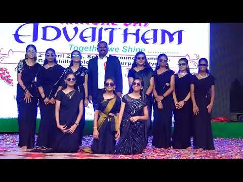 Medley song dance performance by 9th class girls at annual day celebrations