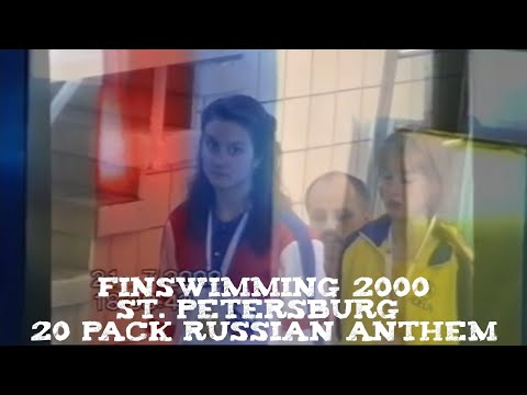Finswimming in St. Petersburg 2000 ~ (Team Russia) Medal Ceremony with Russian Anthem [20 Pack]