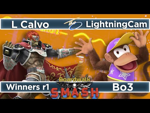 L Calvo (Gannondorf) V LightningCam (Diddy Kong) - Winners Rnd 1 - Boardwalk #39 CFL SSBU