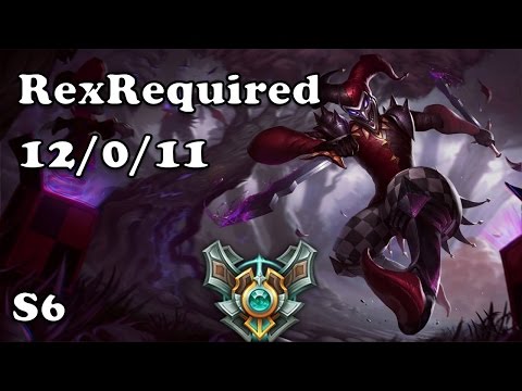118: RexRequired (Shaco) Jungle VS Gragas S6 Master Ranked NA League of legends