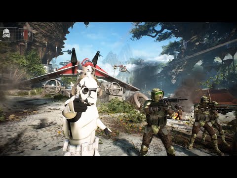 Clones Defend Kashyyyk | Star Wars Battlefront 2 Galactic Assault #starwars  #starwarsbattlefront2