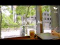 2 HOUR STUDY WITH ME On Sunny Day ️ Pomodoro 25 5 Nature Background Sounds No Music At Café
