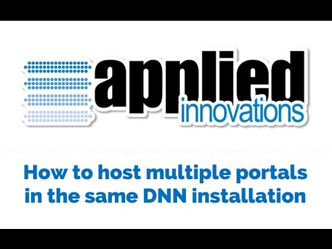How to host multiple portals in the same DNN installation
