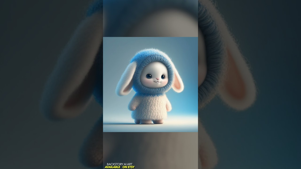 Cute Bunny Rabbit | Backstory AI Art | Midjourney #Shorts 20