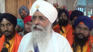 preview picture of video 'Gurudwara Guru Ka Bagh, Vaishakhi wishes by Gyani Iqbaal Singh ji (Hindi)'