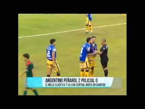Argentino Peñarol 2   - Atlético Policial 0 8vos de final Federal B 2016