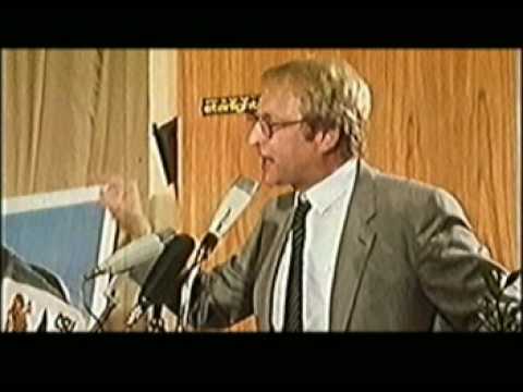 CSU Edmund Stoiber( Das blonde Fallbeil) 1980 '' den Frieden ist für mich nicht anstrebbar''