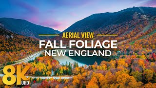 Incredible Fall Foliage of New England from Above 