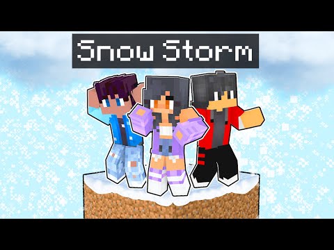 APHMAU Trapped in Minecraft Snow Storm