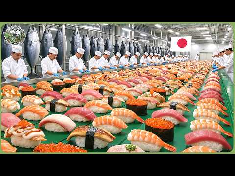 How Sushi Is Made - Inside Billion Dollar Sushi Production Factories