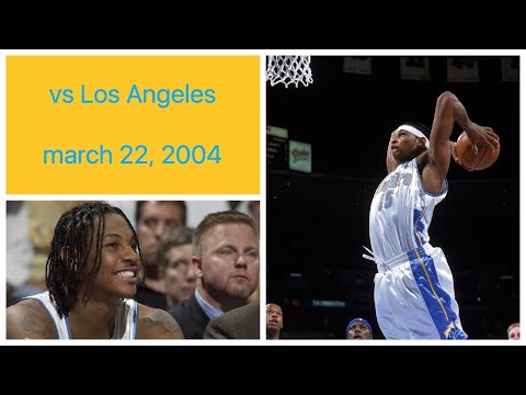 Carmelo Anthony 22 pts vs Los Angeles Clippers Highlights (march 22, 2004)