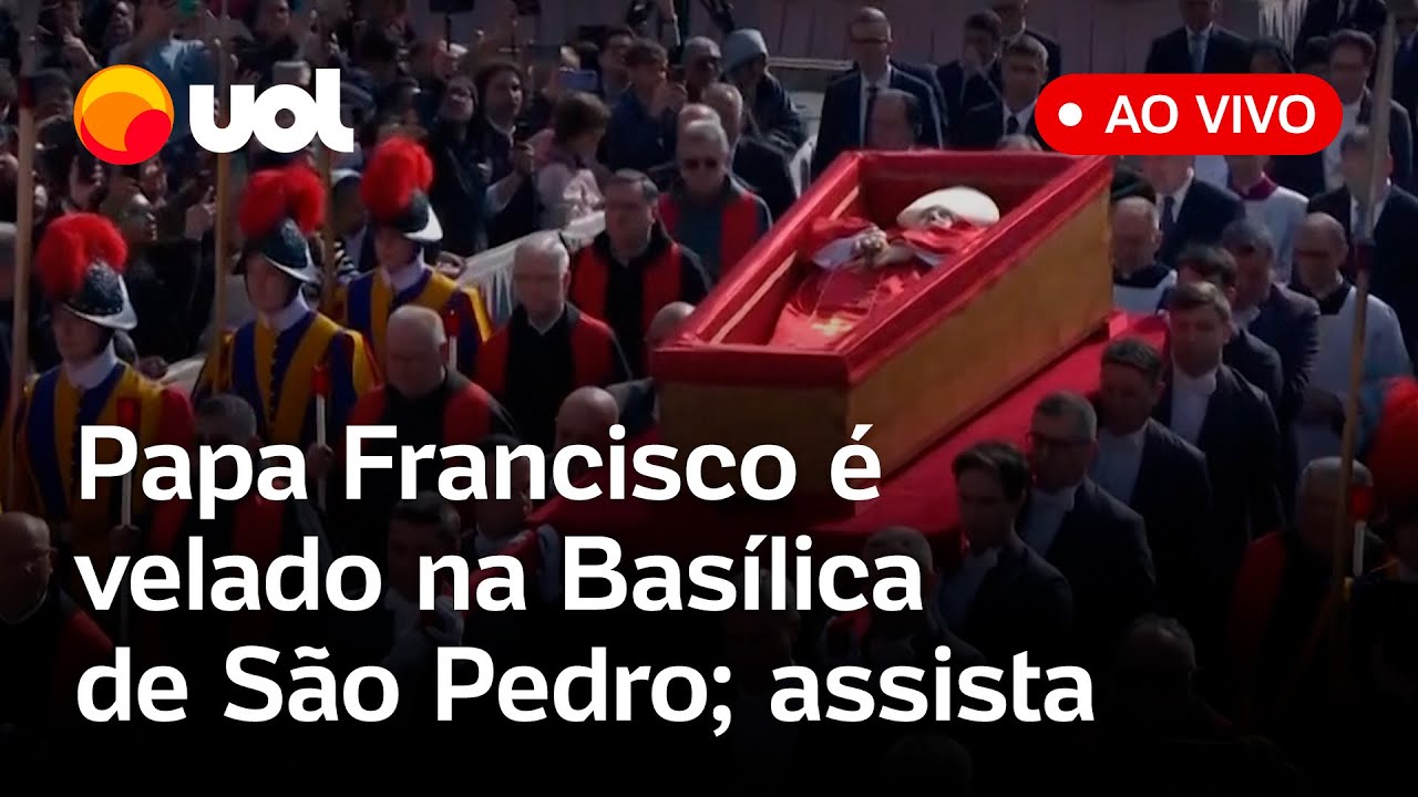 Papa Francisco é velado em missa pública na Basílica de São Pedro no Vaticano; acompanhe ao vivo