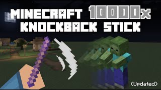 How To Get A Knockback Stick In Minecraft Java (Updated)